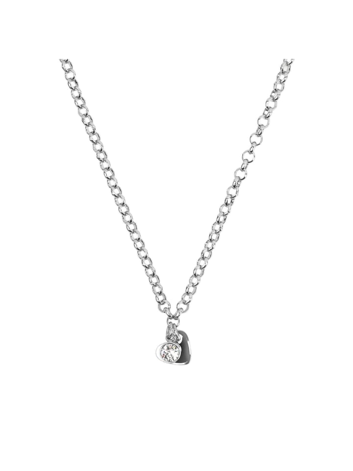 Kette mit Anhänger Edelstahl in silber