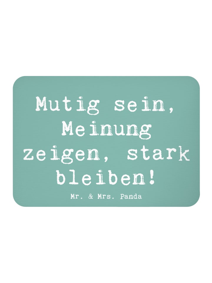 Magnet Spruch Mutig zu seinen Meinungen stehen ... in Meeresbrise