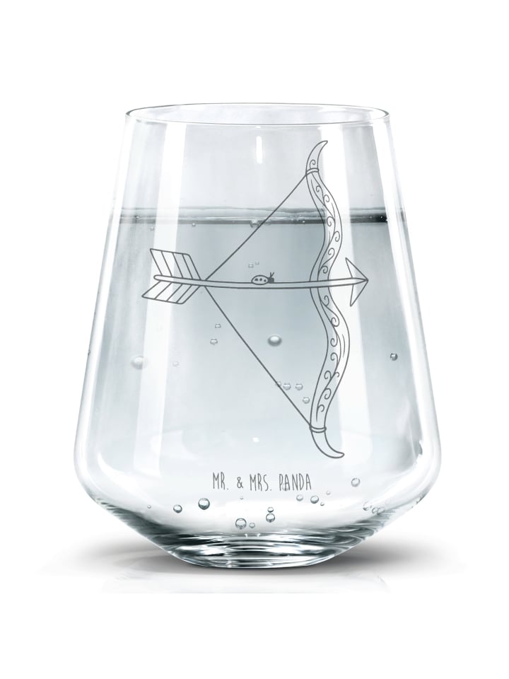 Gravur Glas Sternzeichen Schütze ohne Spruch in Transparent