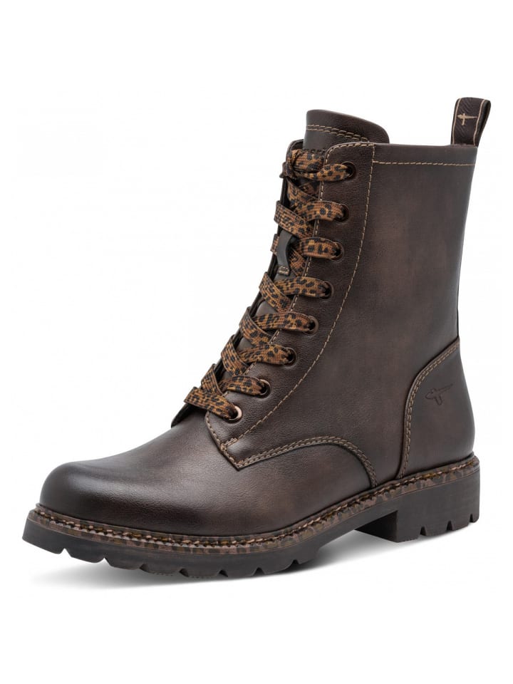 Schnürstiefel in Braun