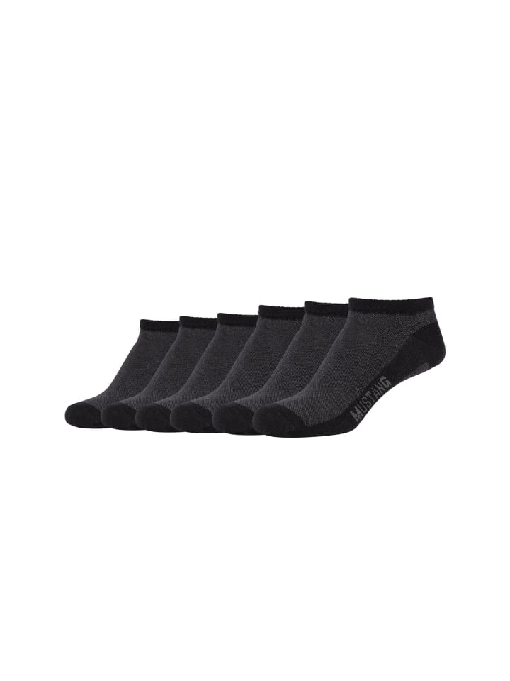 Sneakersocken 6er Pack black