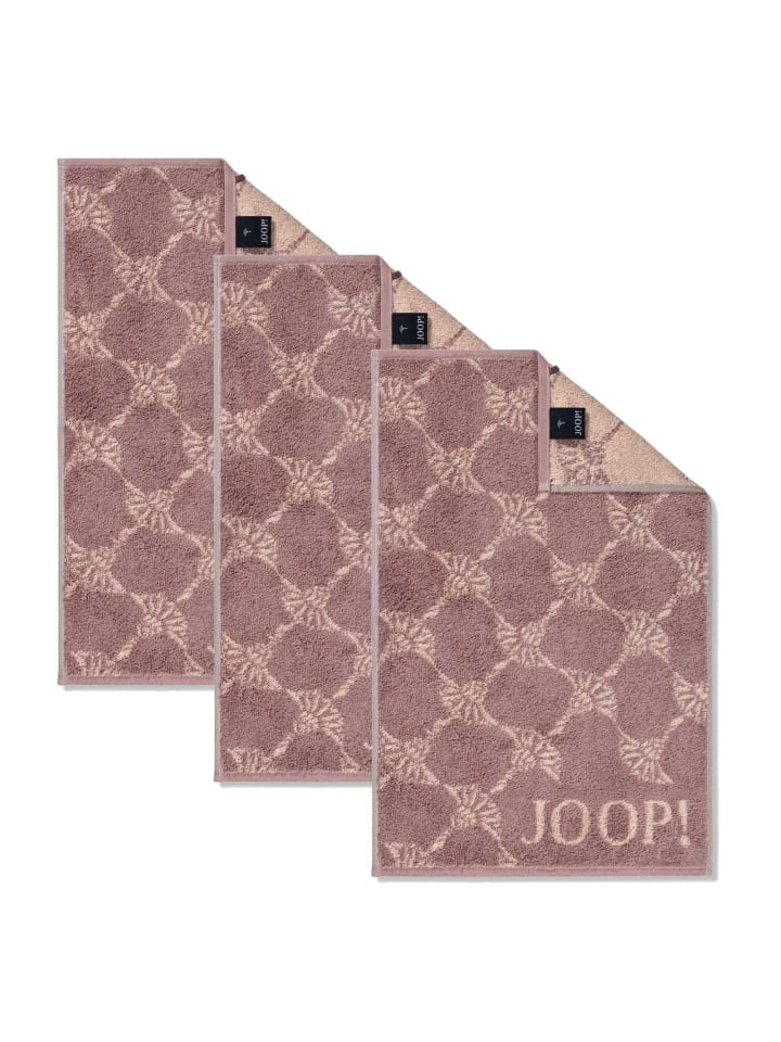 Gästetuch 3er Pack in Rosa Cornflower