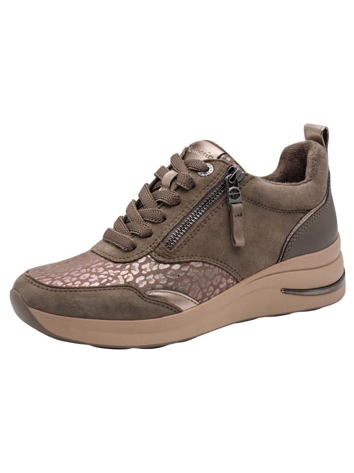 WIDE FIT Sneaker in TAUPE