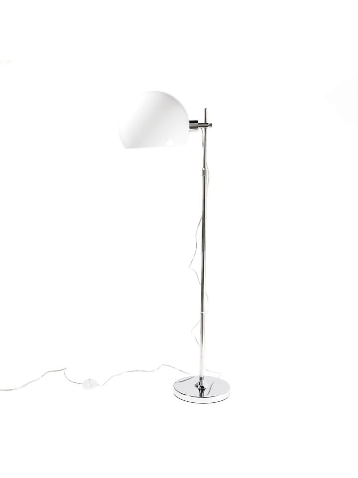 Stehlampe (B)25 x (L)37 x (H)160 cm in Chrom Weiß