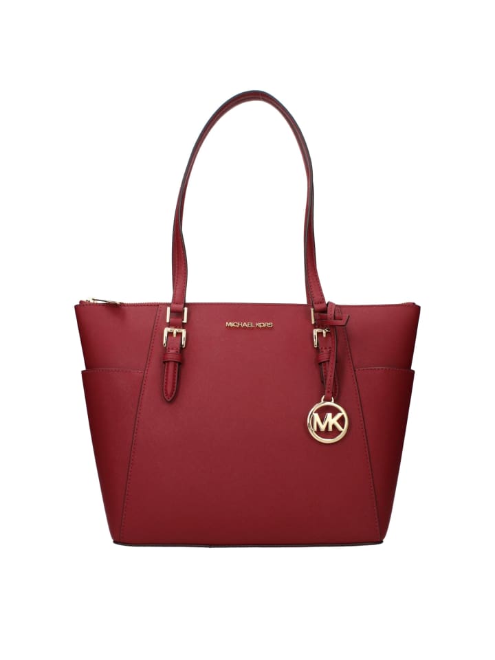 Rot Leder Schulter Tasche