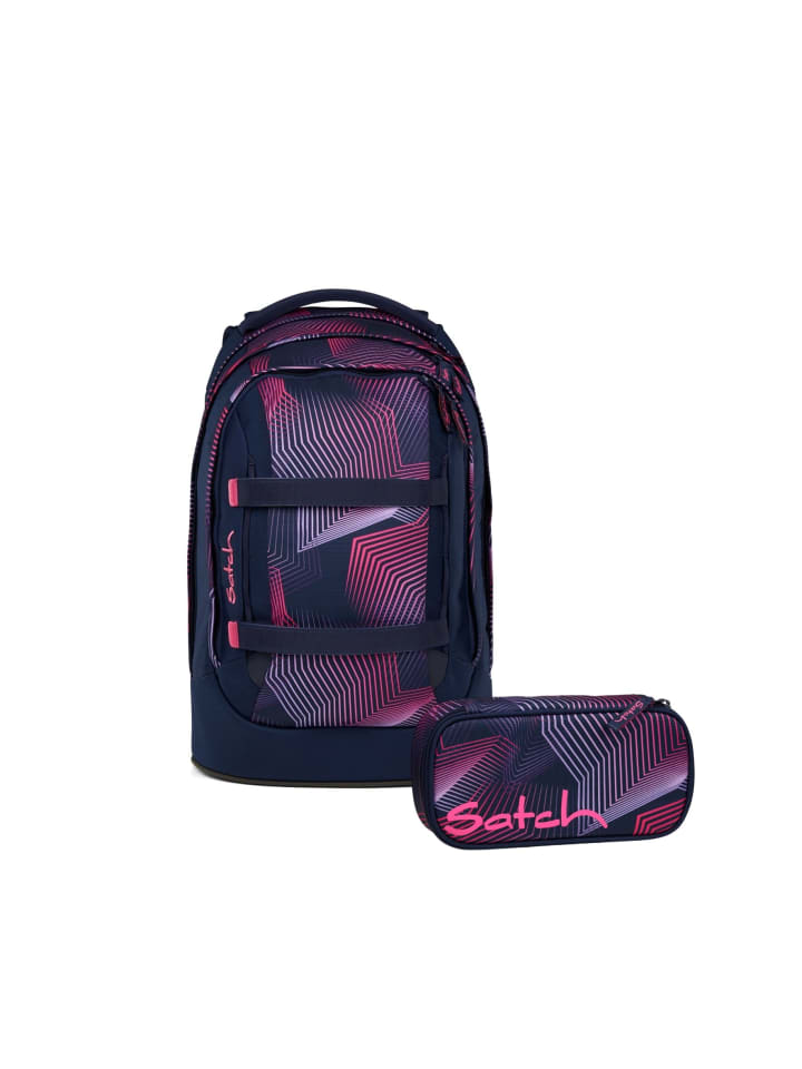 Schulrucksack-Set PACK Seismic Pink 2-teilig in Lila/Pink