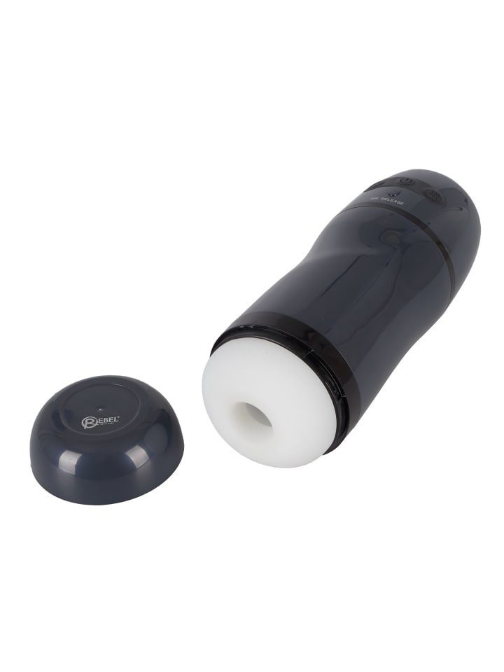 Masturbator mit Vibration Masturbator with 2 Functions in schwarz
