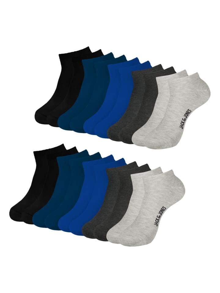 10 Paar Jacbon Short Socks in Mehrfarbig