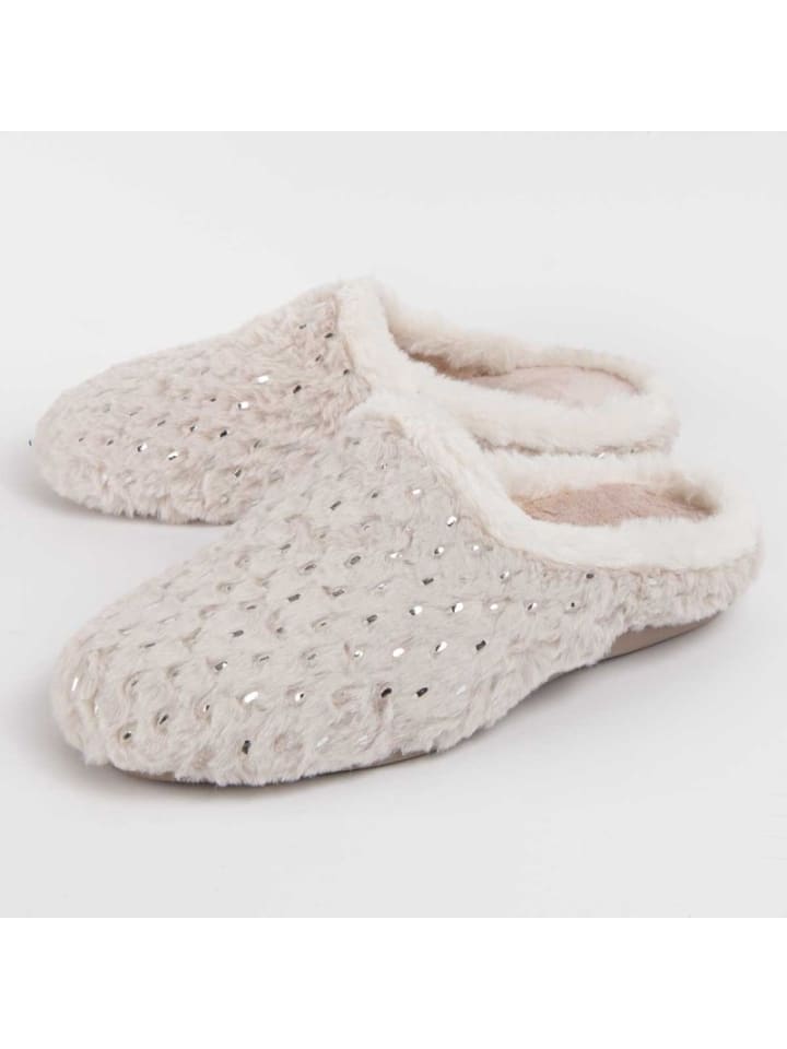 Hausschuhe Goldslip in Beige