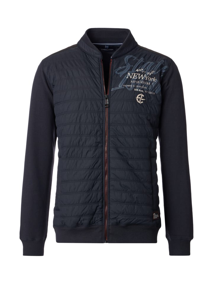 Sweatjacke in Dunkelblau