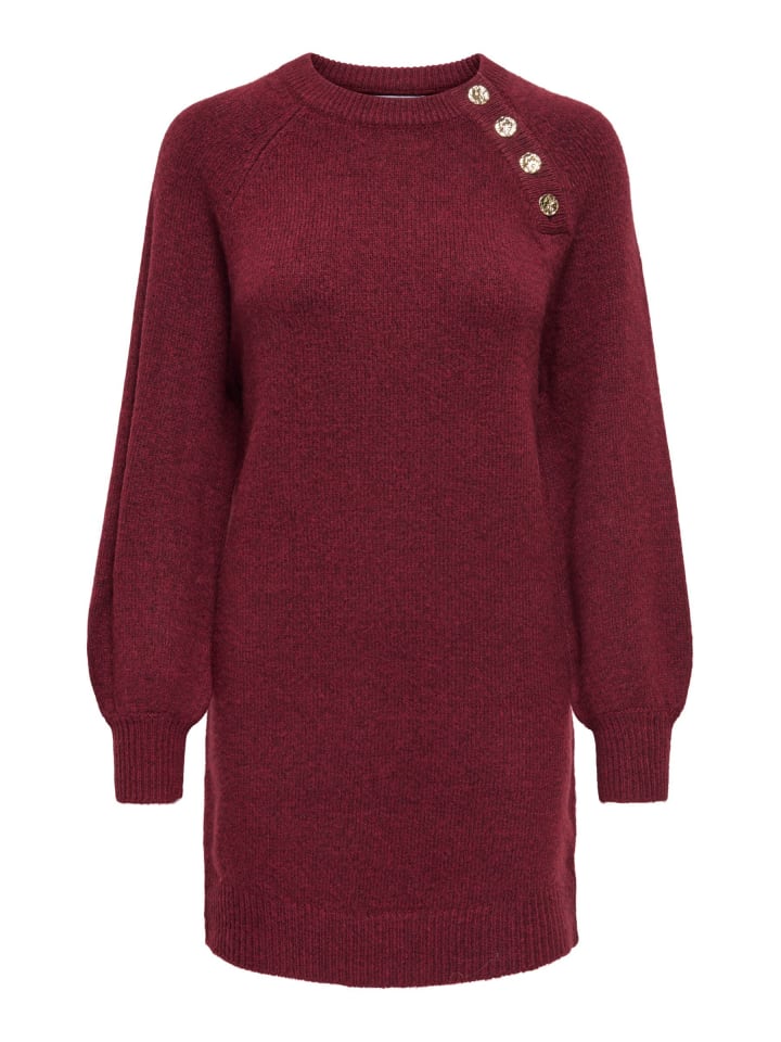 Strickkleid in Cabernet
