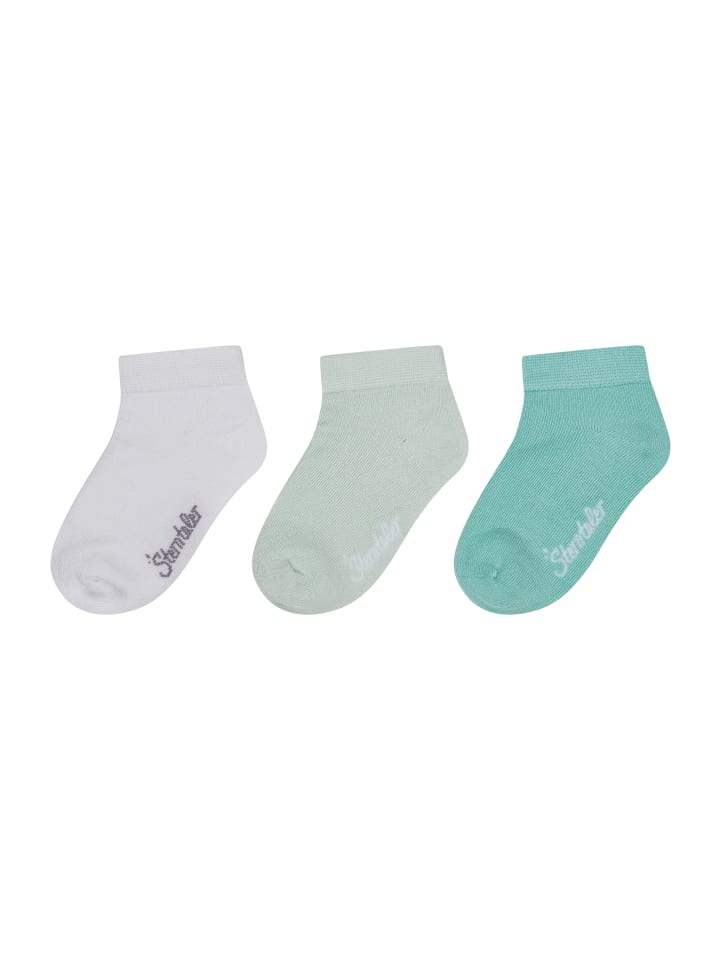 Sneaker Socken 3er-Pack uni in leuchtmint