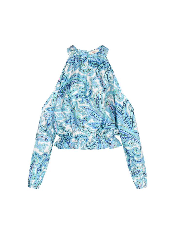 Women Blouse in Blue Multicolor