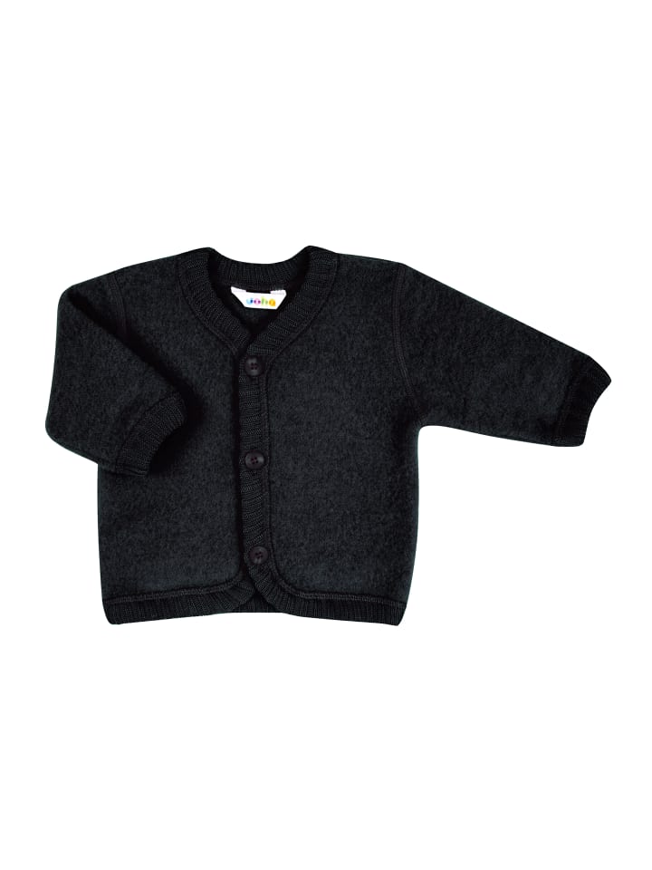 Wollfleecejacke Merinowolle in black
