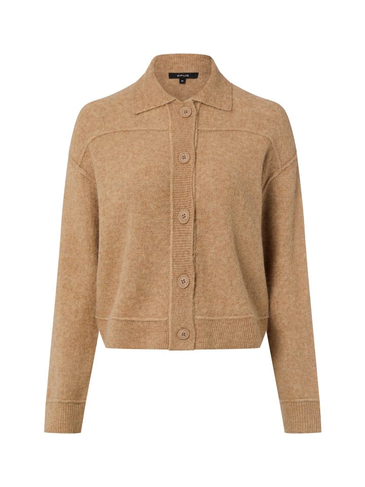 Strickjacke Daneke in camel - 0001