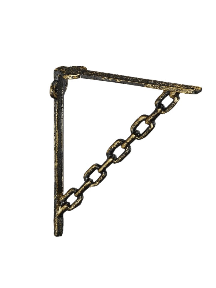 4 x Regalwinkel Kette in Bronze