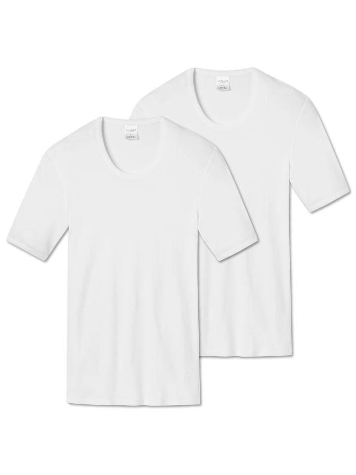 T-Shirt 2er Pack in Weiß
