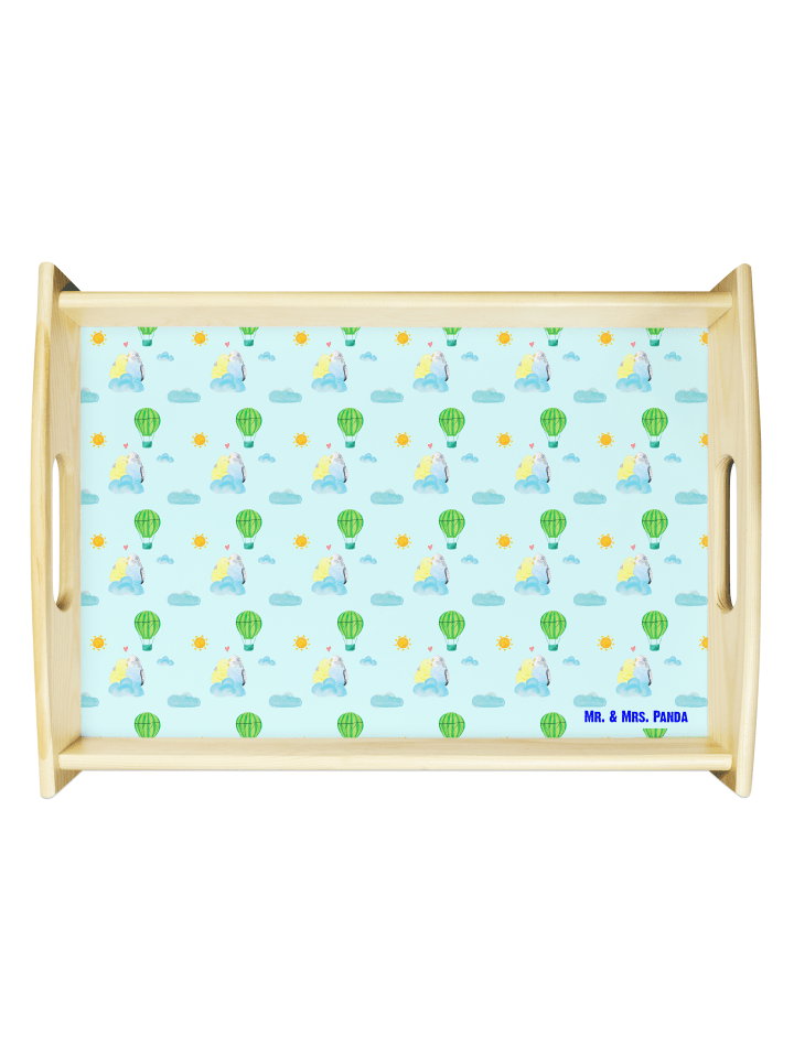 Laptray Wellensittich Liebe ohne Spruch in Blau