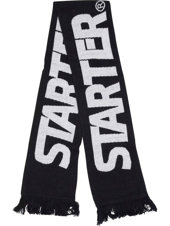 Scarf in black/lightasphalt/white