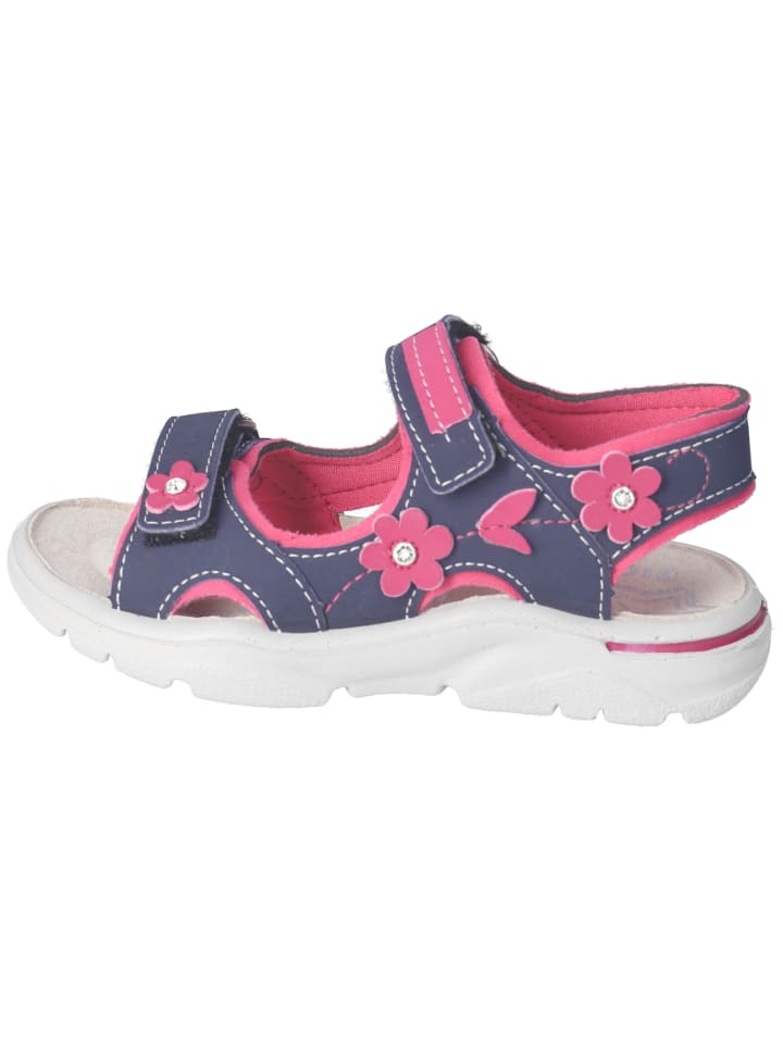 Schnürschuh in blau