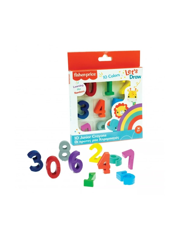 Let's Draw Nummerierter Wachsmalstift 10 Stk