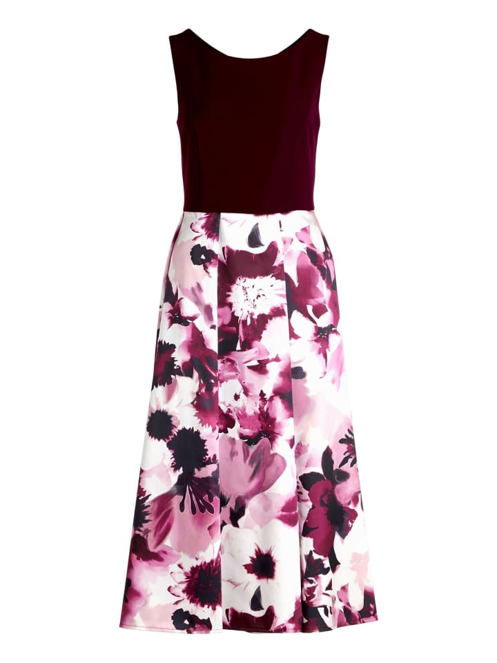 Cocktailkleid mit ausgestelltem Rock in Patch Purple/Purple