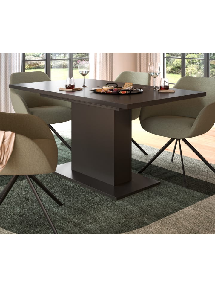 Esstisch grau, Küchentisch ausziehbar 150 - 190 cm