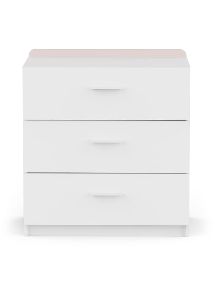 Kommode ARLO in Weiß - (W)77,2  x (H)83,7  x (L)40,5 cm