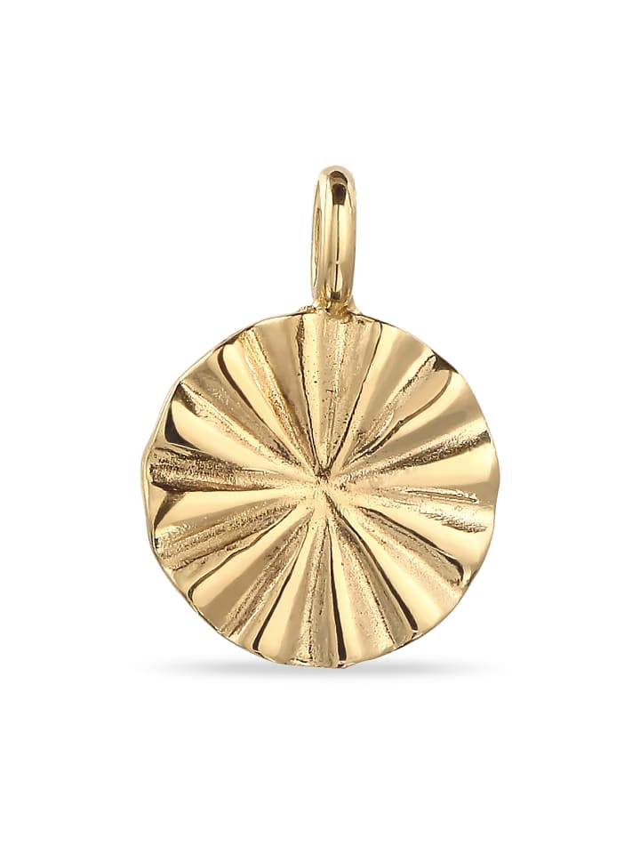 Anhänger 925 Sterling Silber Sonne in Gold