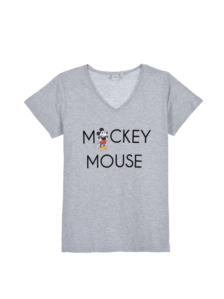 T-Shirt kurzarm von Mickey Mouse in Grau