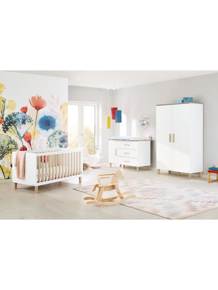 Kinderzimmer-Set Lumi extrabreit, 3-tlg. in Weiß