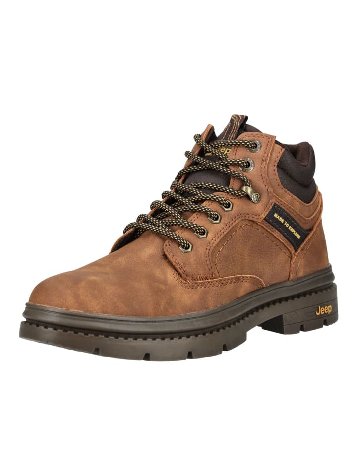 Stiefelette Cognac