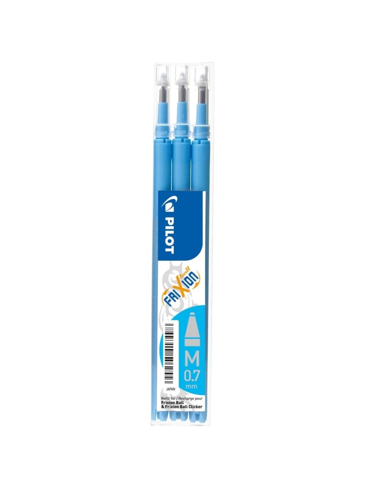 Tintenrollermine BLS-FR7-S3 0,4mm hellblau Set mit 3 Stück