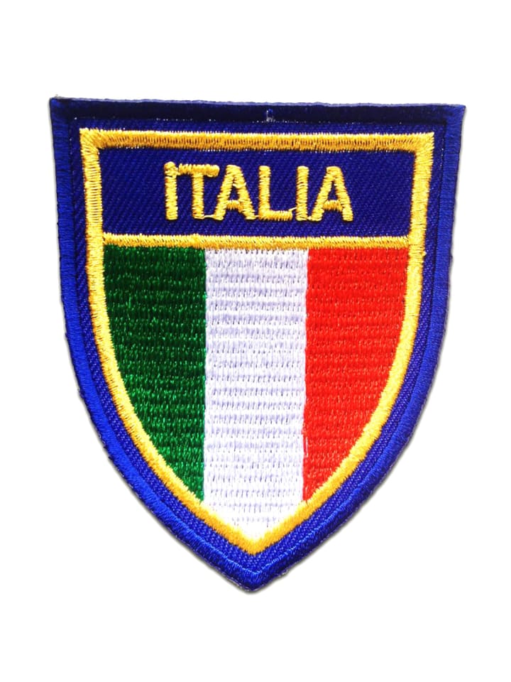 Italia Flagge Fahne ItalienApplikation Bügelbild inBlau