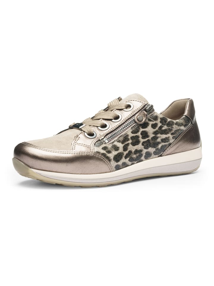 Schnürschuh in beige
