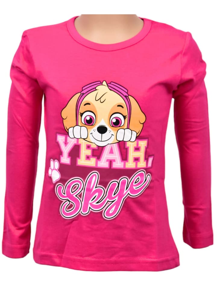 Langarmshirt Paw Patrol Skye in Dunkelpink