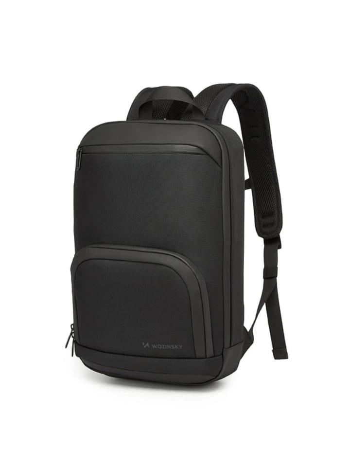 Wozinsky Premium Wasserdichter Laptop-Rucksack - Schwarz in Schwarz