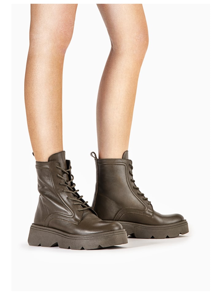 Stiefelette Khaki