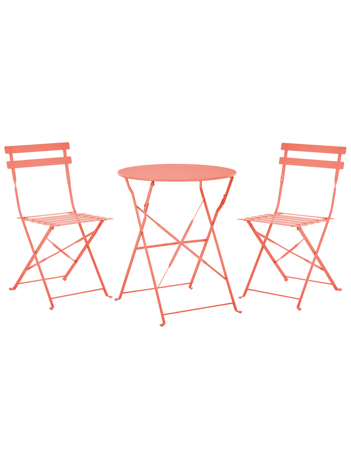 3-tlg Bistro Set FIORI in Rot