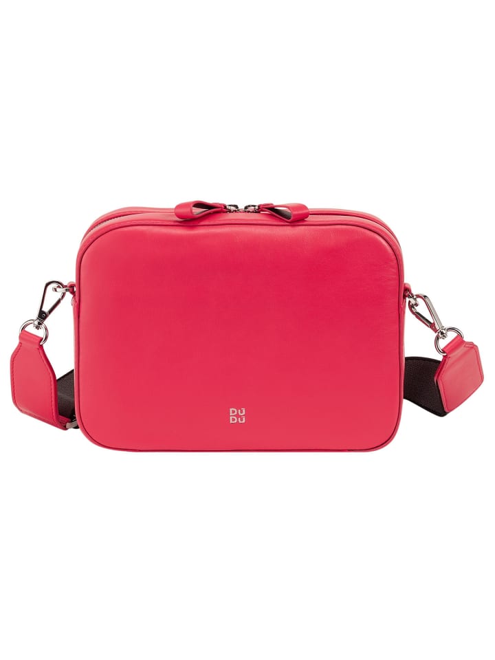 Caroline Umhängetasche Leder 24 cm himbeere