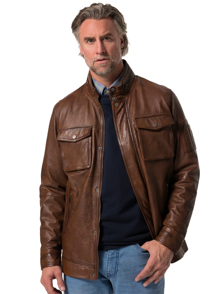 Lederjacke in braun