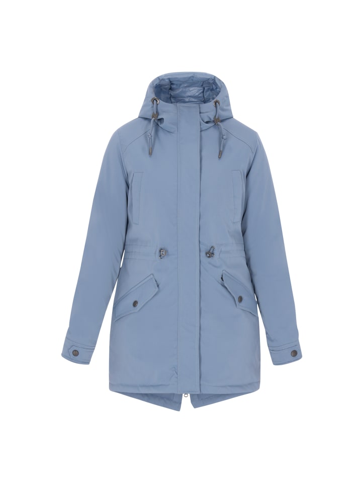 Women Parka in denim blue