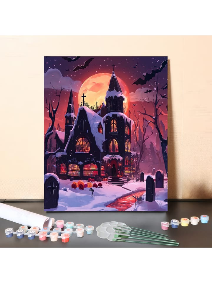 DIY Malen nach Zahlen Set-"Winterspuk"