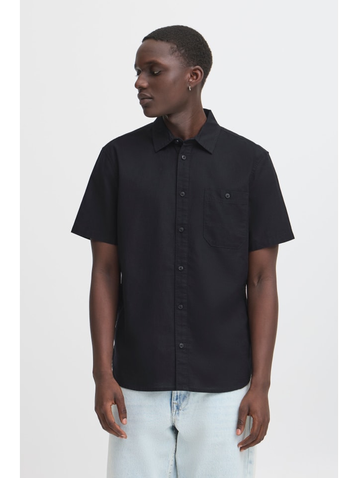 Leinenhemd BHBay Linen in Schwarz