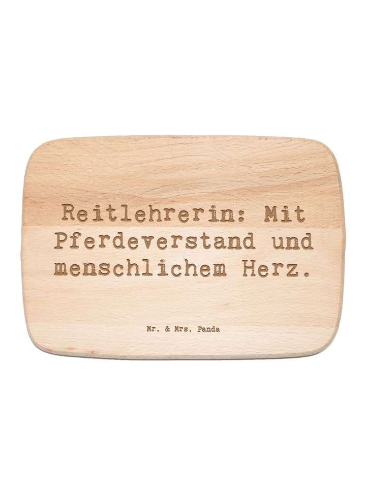 Holzbrett Spruch Reitlehrerin Herz mit Spruch in Transparent