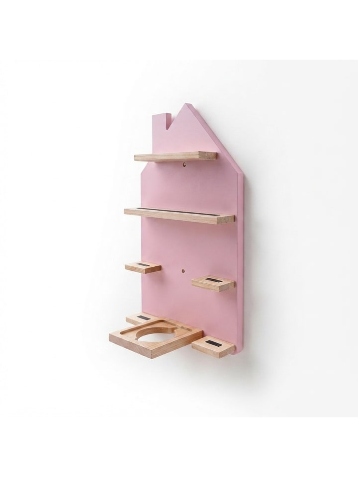 Toniebox Regal "Haus" in Rosa - (B)28 x (H)43 x (T)17 cm