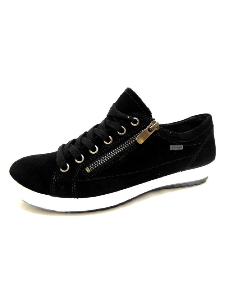 Komfort Schnürschuh in schwarz