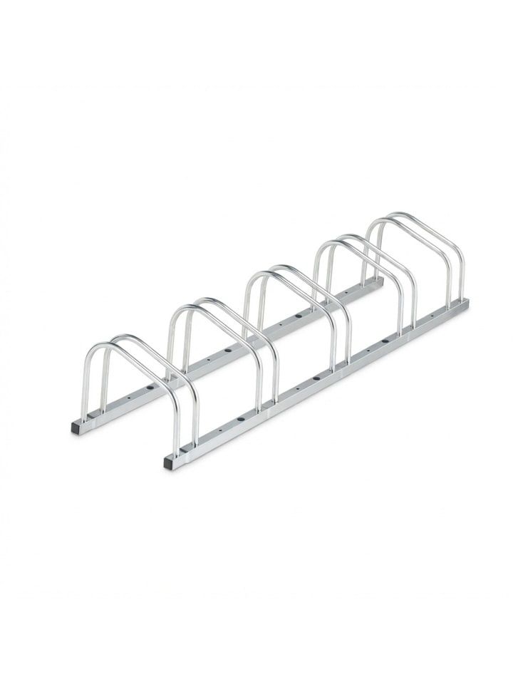 Fahrradständer in Silber - (B)136 x (H)26 x (T)33,5 cm