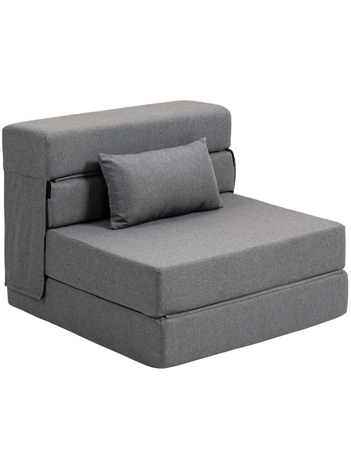 Schlafsessel in Grau 210L x 80B x 15H cm