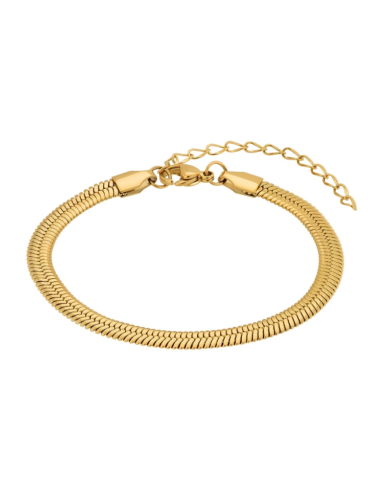 Armband Emilian schwarz farben in goldfarben